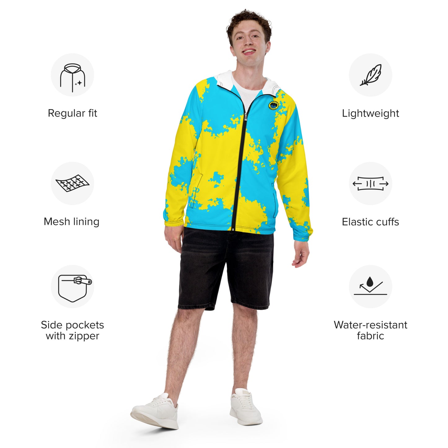Men’s Ukranian Camo windbreaker