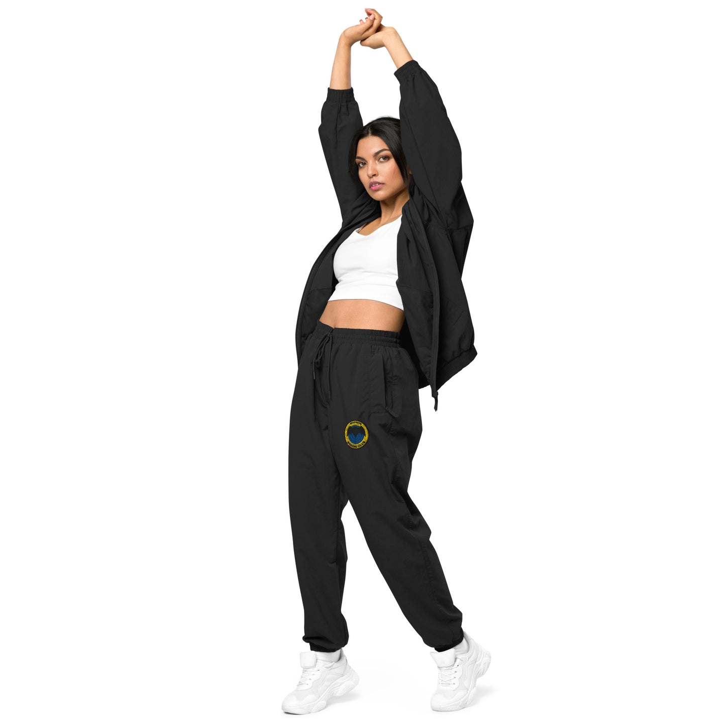 HBC Embriodered tracksuit trousers